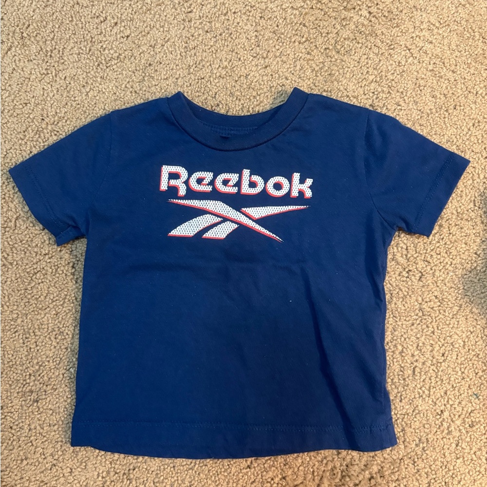 Reebok Kids Blue Tee with Red & White Logo